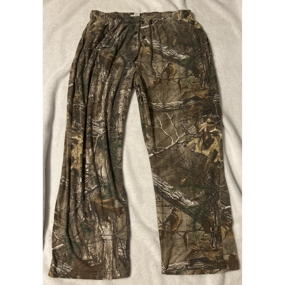 Realtree Camo Lightweight Pajama Lounge Pants Men's Size XL